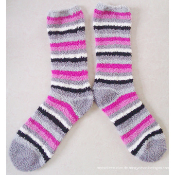 Multiply Stripe Lady Soft Cozy Socks Mikrofasersocke mit Streifendesign